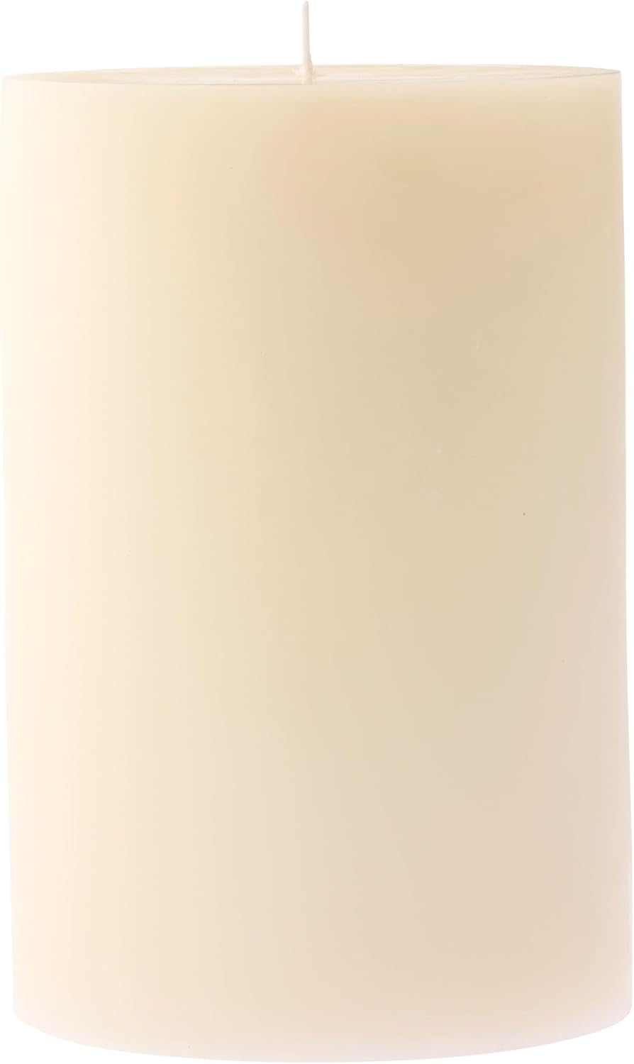 12 Pack Ivory Pillar Candles 4 x 6 Inches
