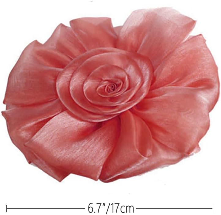 Turbokey 3D Rose Flower Curtain Tieback Holdback Set
