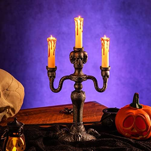 JOYIN 2 Pcs LED Candelabra Halloween Decorations