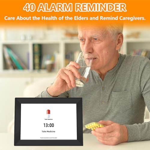 101 Touchscreen Digital Clock with 64 Alarms for Seniors