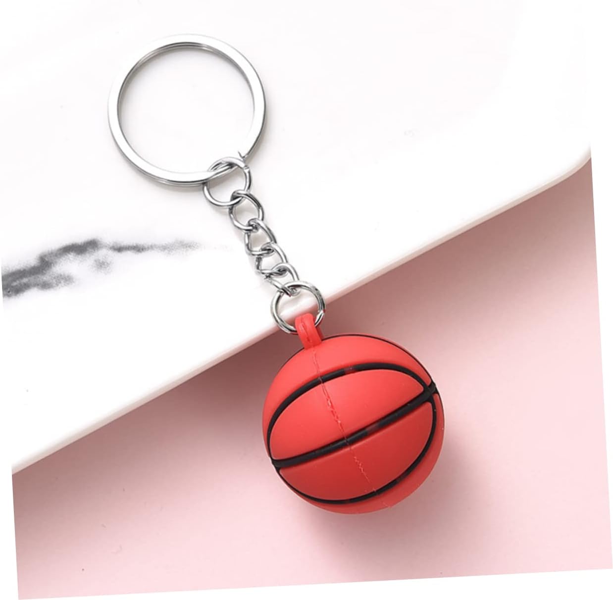 8pcs Sports Keychains Keyrings for Backpacks Luggage and School Bags