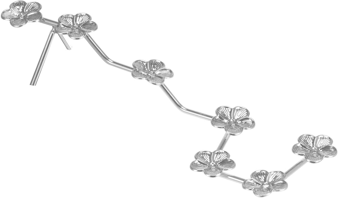 MECCANIXITY Crystal Ball Display Stand 098 Inch Diameter White Gold Metal Holder
