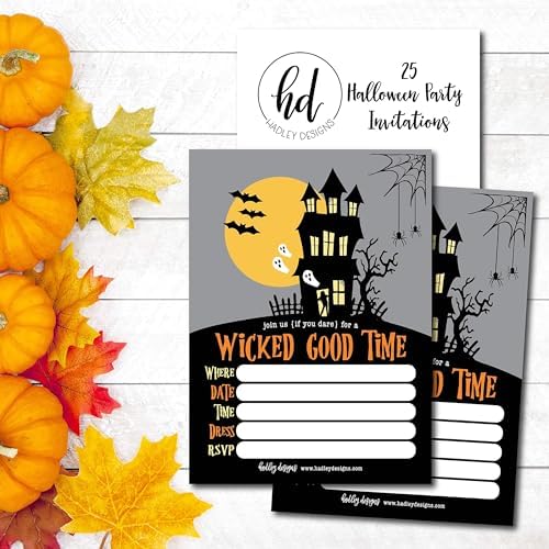 Hadley Designs Halloween Party Invites for Kids and Adults