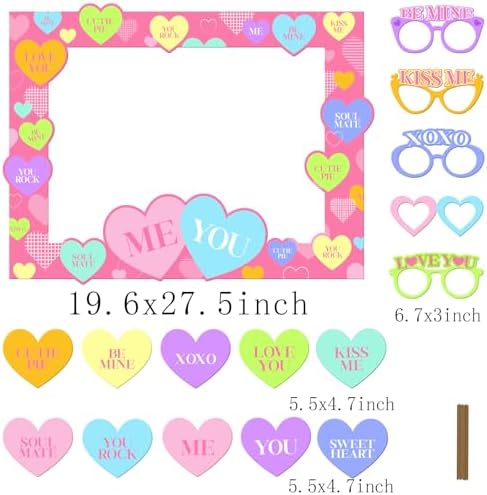 Valentines Day Photo Booth Props Set