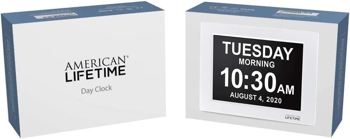 American Lifetime 2025 Large Digital Clock for Seniors