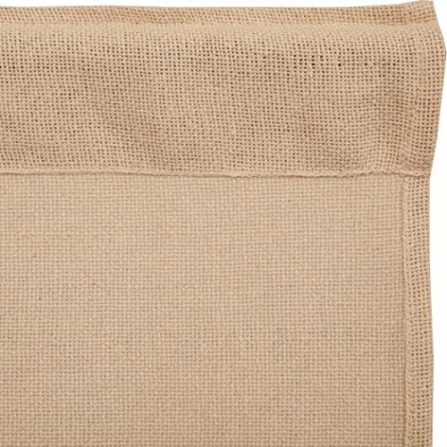 VHC Brands Farmhouse Swag Curtains Pair Tan Rod Pocket Distressed