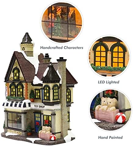 Moments in Time 108 Incher Resin Christmas Village Building with LED Lights