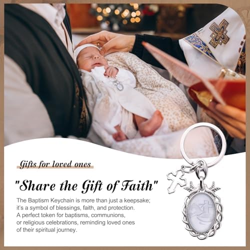 12 Pcs Holy Spirit Keychain Baptism Party Favors