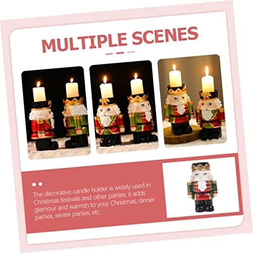Elegant Nutcracker Candle Holder for Christmas Decor