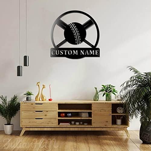 Custom Cricket Metal Wall Art With LED Lights