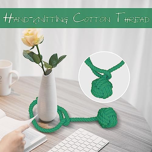 Ushomin Curtain Tiebacks 2 Pack Green Heavy Duty Holdbacks