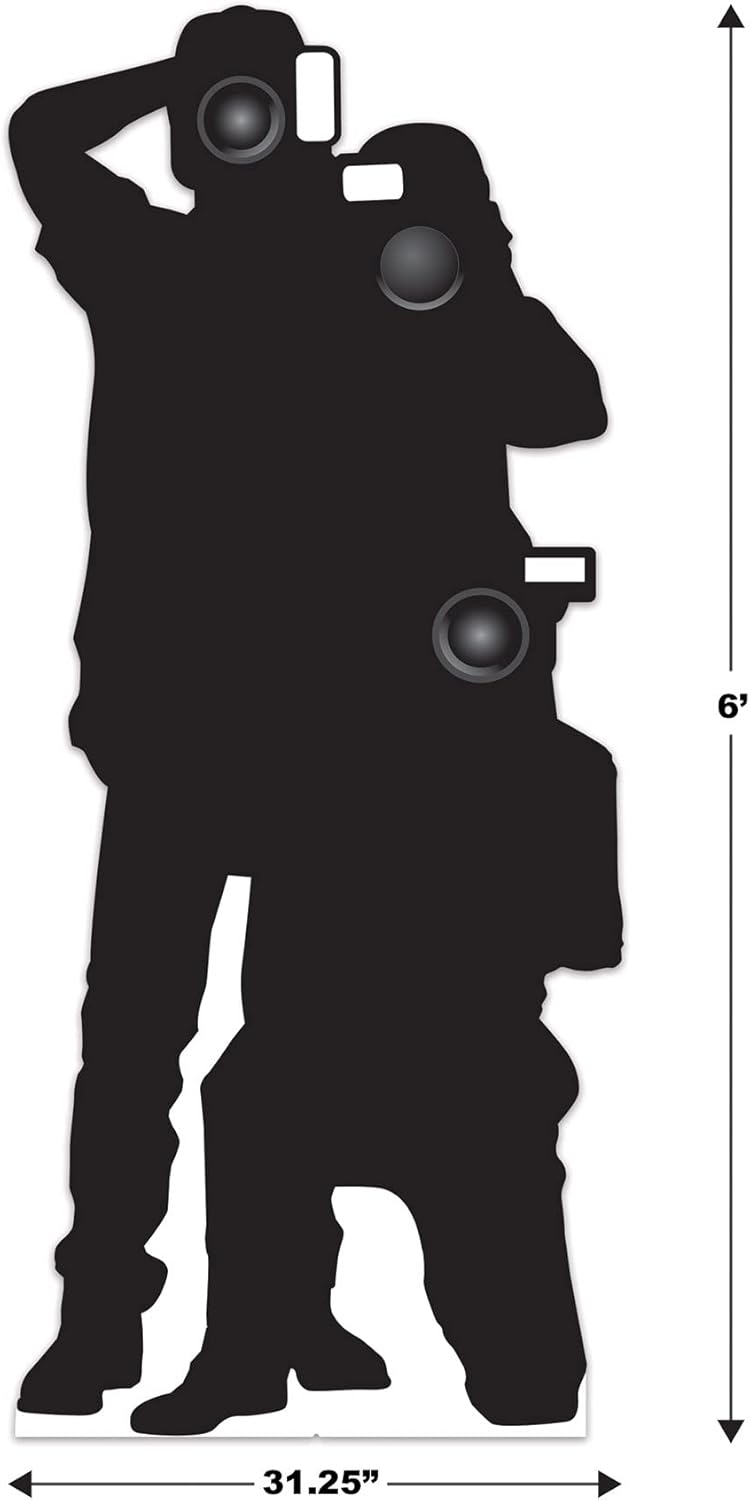 Beistle Life Size Paparazzi Stand-up with Easel 1