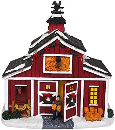Christmas Village Farm Country Barn Collectible