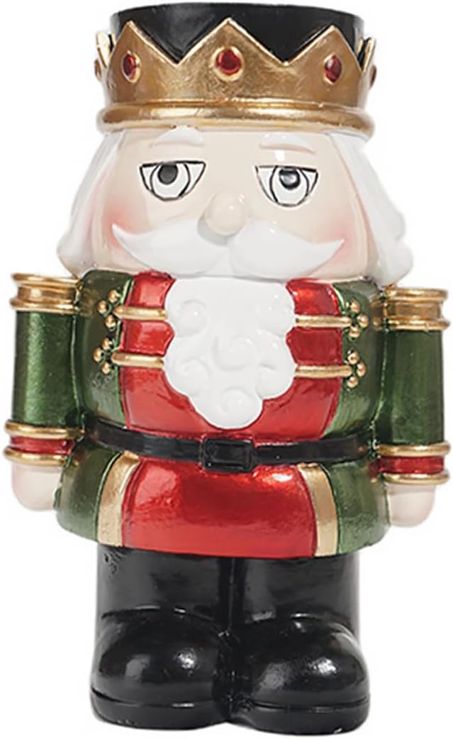 Elegant Nutcracker Candle Holder for Christmas Decor