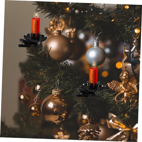 STOBAZA 10pcs Metal Candle Clips for Christmas Tree