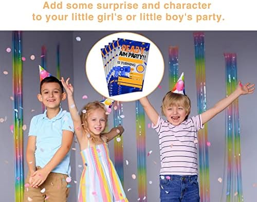 OICPYD Dart Gun Birthday Invitations