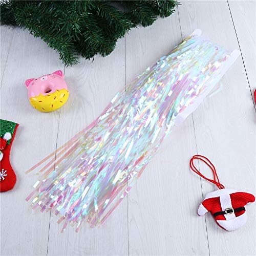 CCINEE 2pcs Metallic Foil Fringe Curtain for Party Decorations