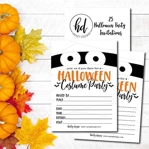 Hadley Designs 25 Mummy Halloween Party Invites