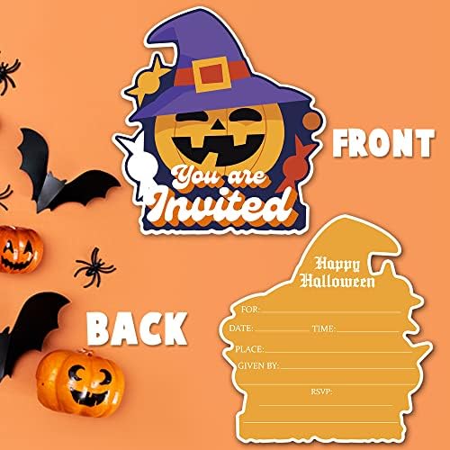 Deluxe Halloween Party Invitations 25 Cards with Envelopes