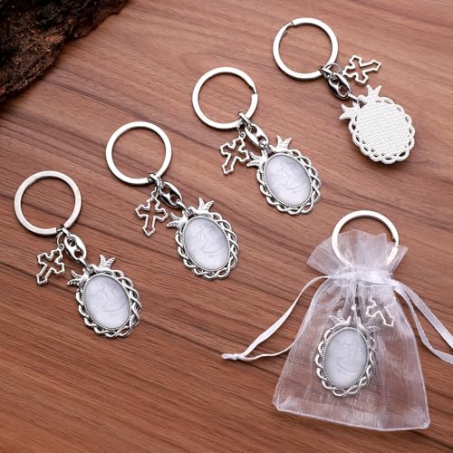 12 Pcs Holy Spirit Keychain Baptism Party Favors