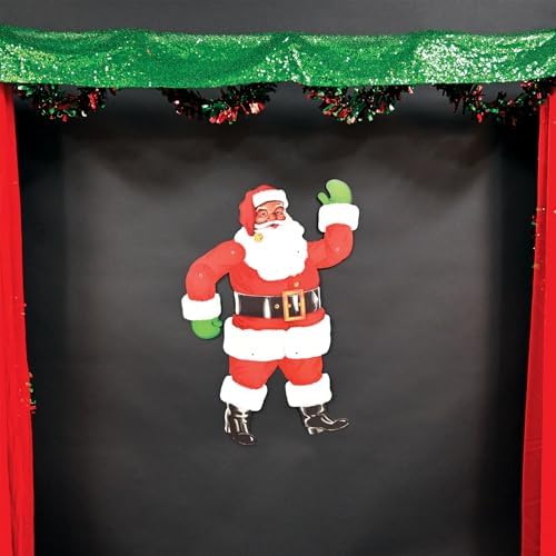 Beistle 2 Pack Jointed Santa Cutout