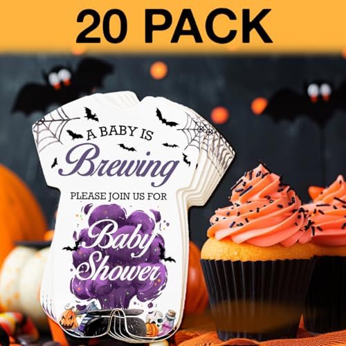 LyoGao Halloween Baby Shower Invites - Witch Magic Theme