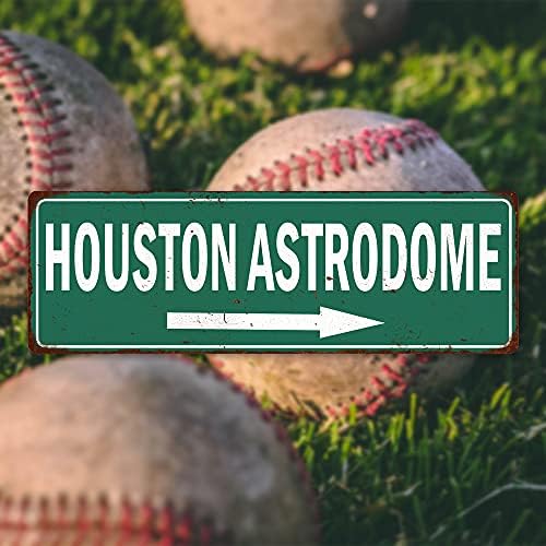 Chico Creek Houston Astrodome Metal Sign 6x18 Matte Finish