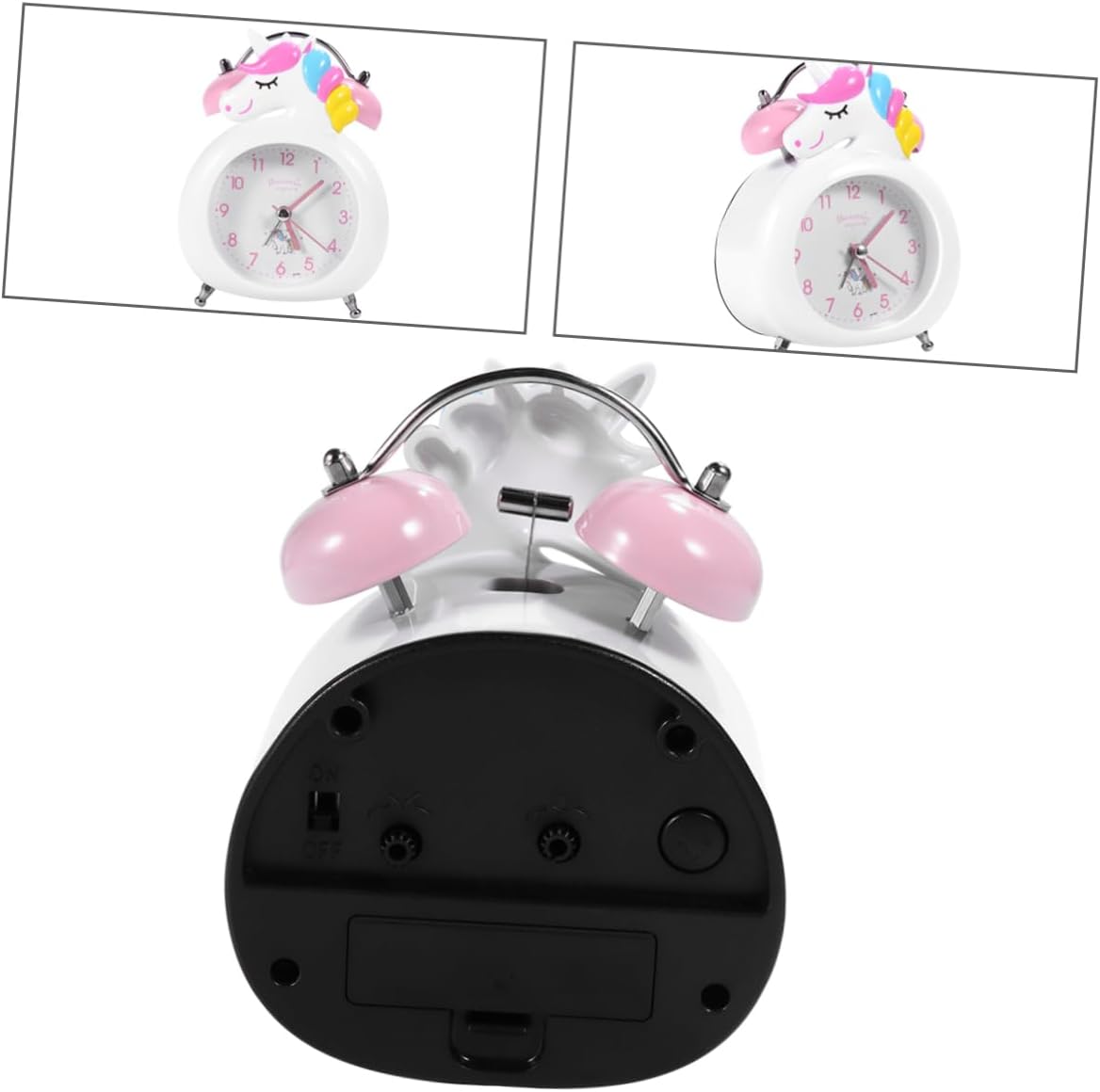 ABOOFAN Cute Unicorn Alarm Clock for Home