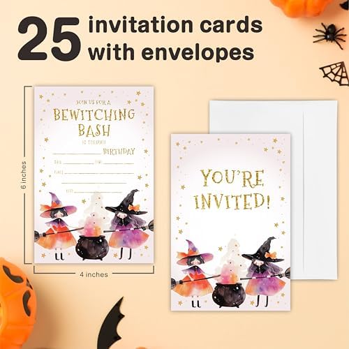 Bewitching Halloween Party Invites for Kids Teens