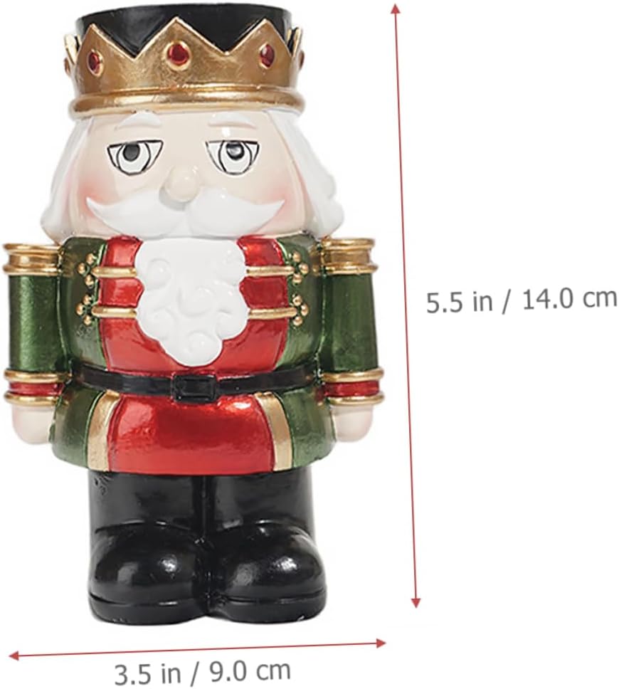 Elegant Nutcracker Candle Holder for Christmas Decor