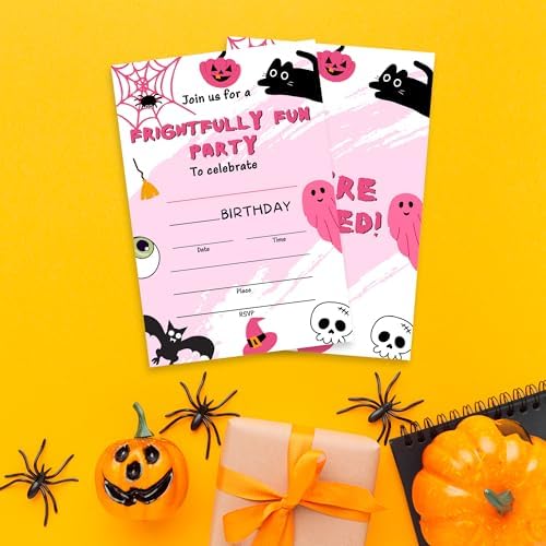 Cudwid Halloween Party Invitations 20 Fill In