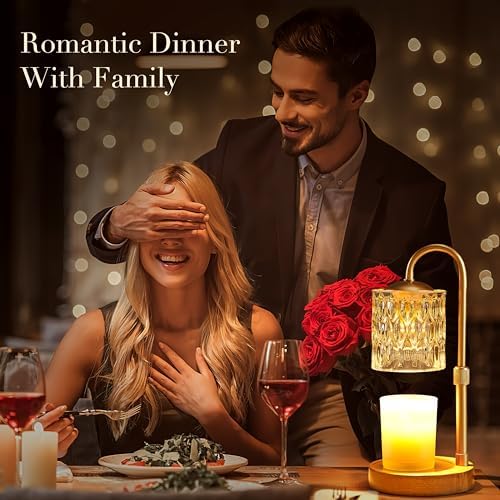 Briever Dimmable Candle Warmer Lamp with Timer and Height Adjustment
