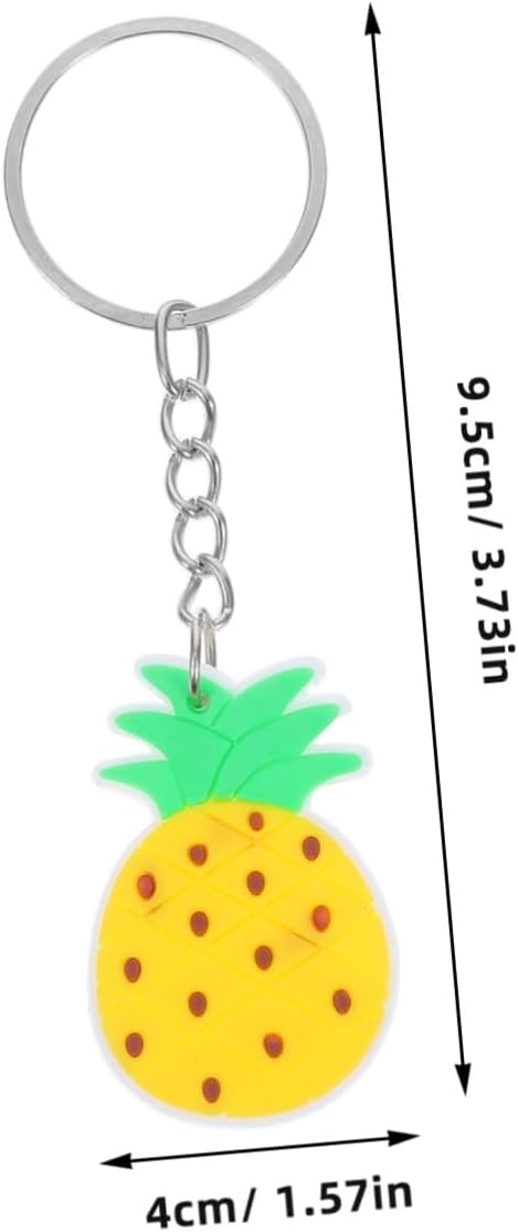 Unomor 12Pcs Pineapple Keychain Charms Summer Party Favors