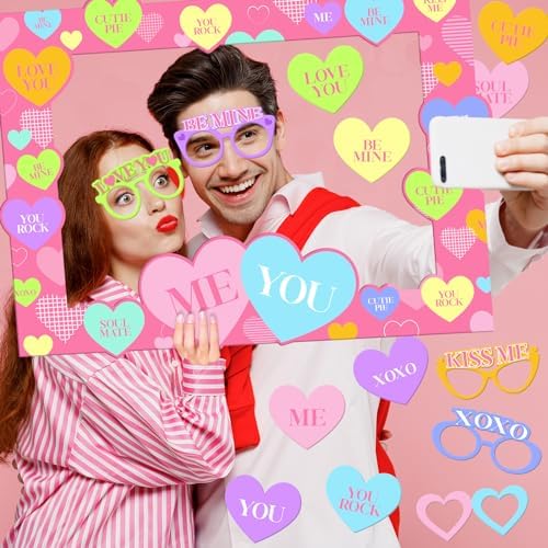 Valentines Day Photo Booth Props Set