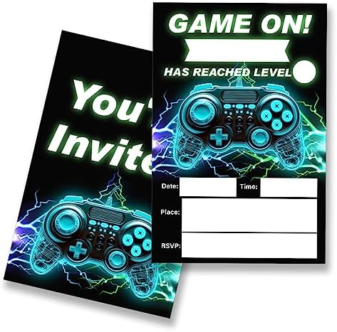 EUDOSI Birthday Party Invitations Set of 20 Double Sided
