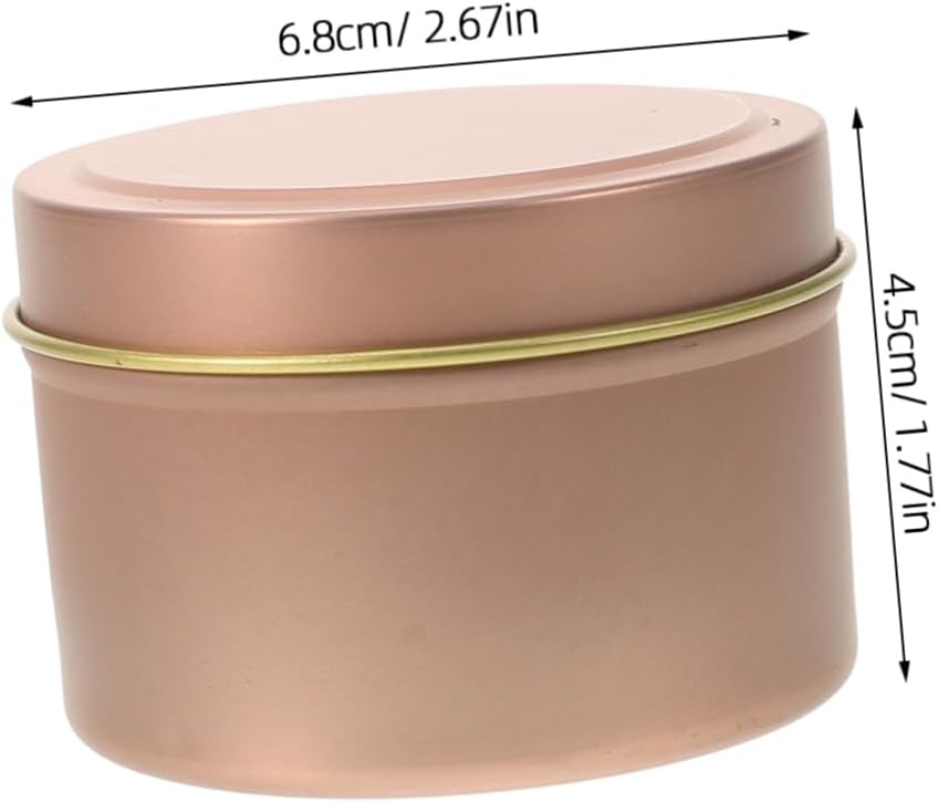 Cabilock 12Pcs 4oz Metal Candle Tins with Lids Empty DIY Containers