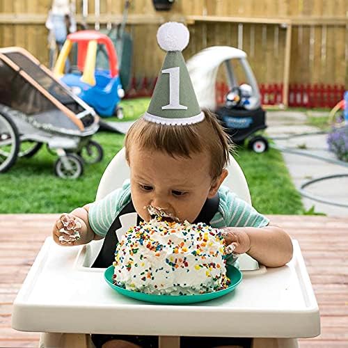 Baby Party Handmade Felt Hat - Green Birthday Photo Booth Prop