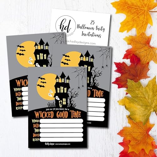 Hadley Designs Halloween Party Invites for Kids and Adults