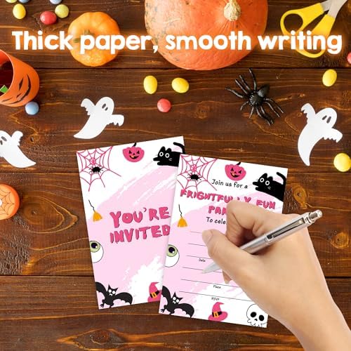 Cudwid Halloween Party Invitations 20 Fill In