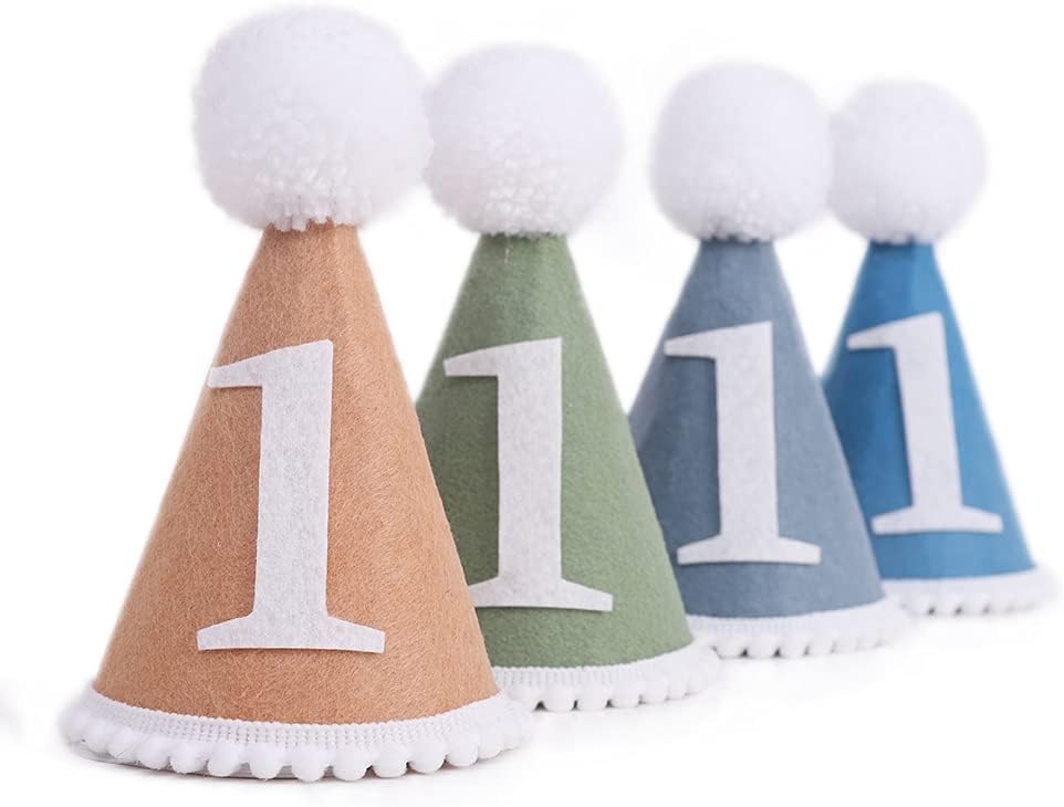 Baby Party Handmade Felt Hat - Green Birthday Photo Booth Prop