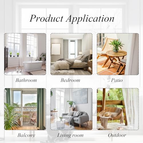 Tifanso Beige Magnetic Curtain Holdbacks - 4pcs Set