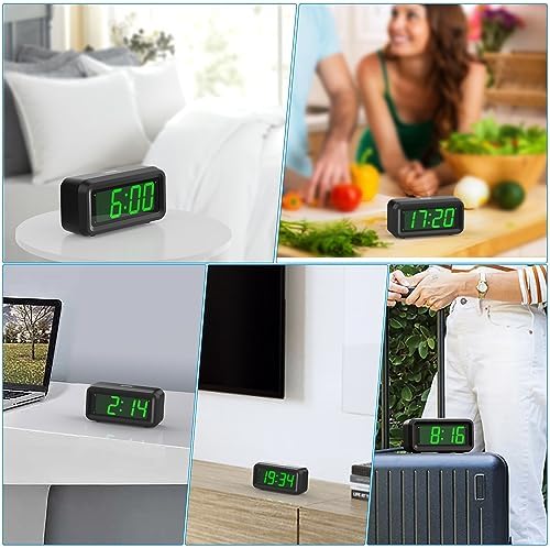 Kwanwa Alarm Clock - Dual Power Auto Night Dim