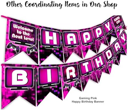 Gaming Battle Party Invitations 20ct Double Sided