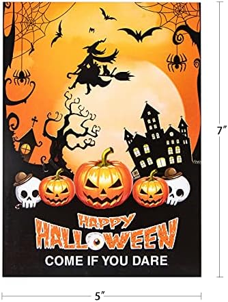 XJF Halloween Party Invitation Cards for Kids 5x7 12pcs with Envelopes