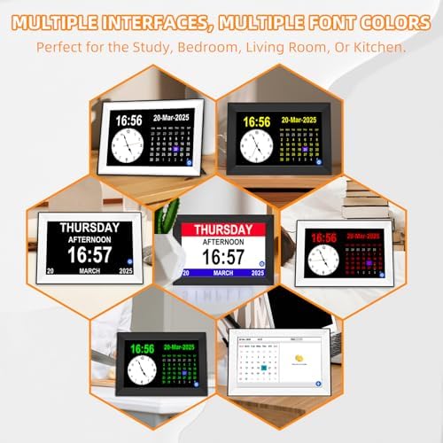 101 Touchscreen Digital Clock with 64 Alarms for Seniors