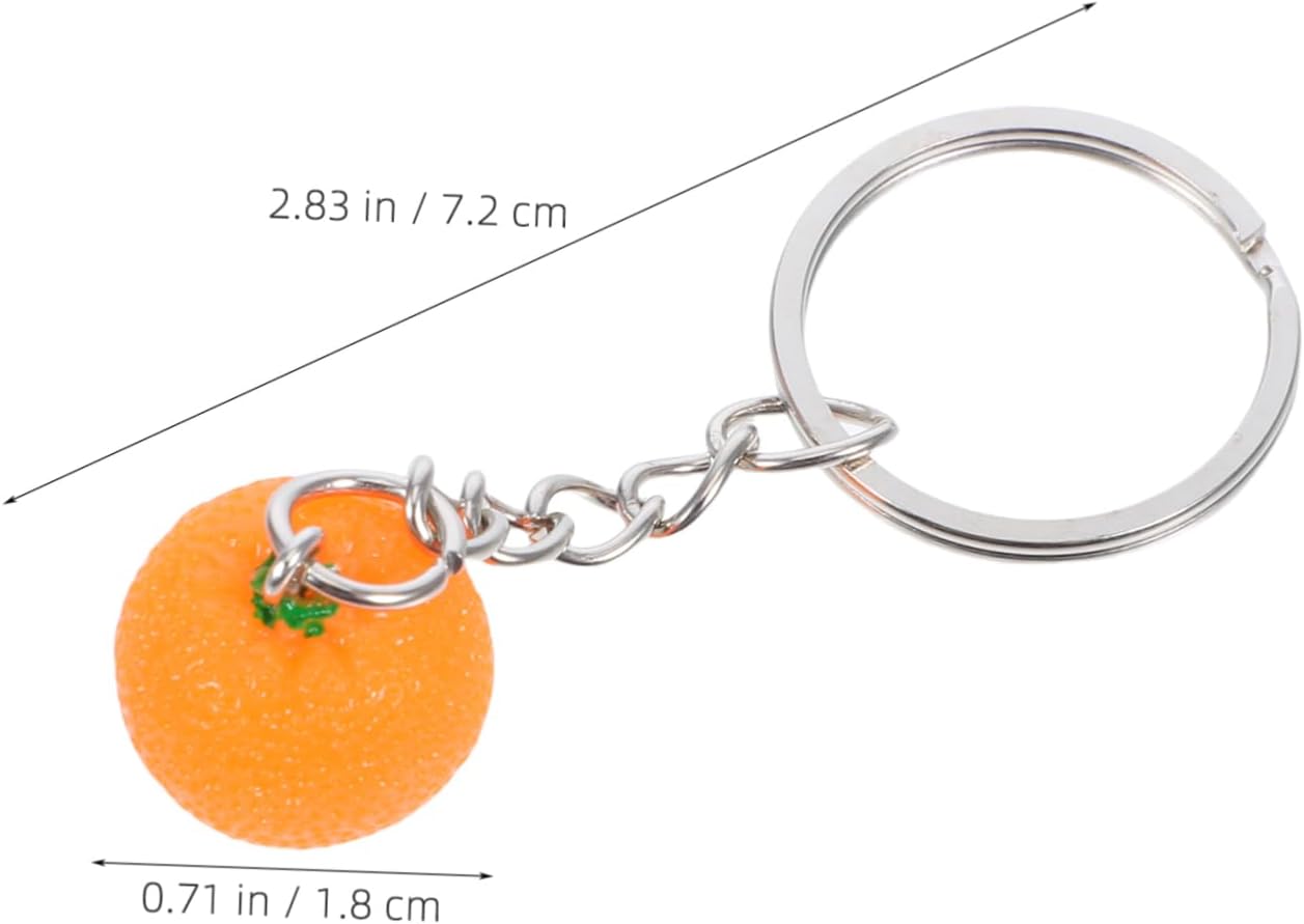 PRETYZOOM 10pcs Orange Keychain Party Favors