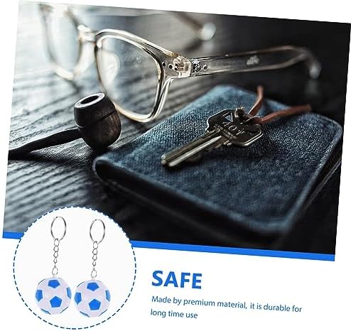 2PCS Soccer Ball Keychain Party Favors for School Carnival Birthday Celebrations