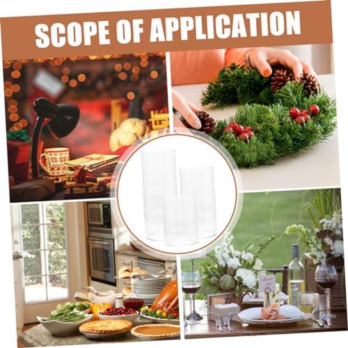 Happyyami 3Pcs Cylinder Candle Covers for Home Wedding Decor