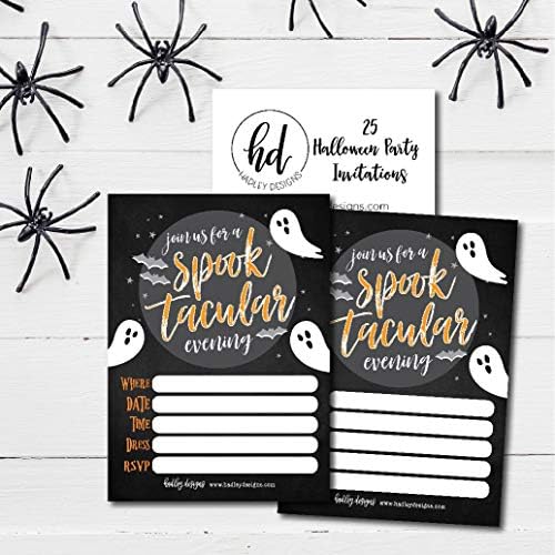 Hadley Designs 25 Ghost Halloween Party Invitations