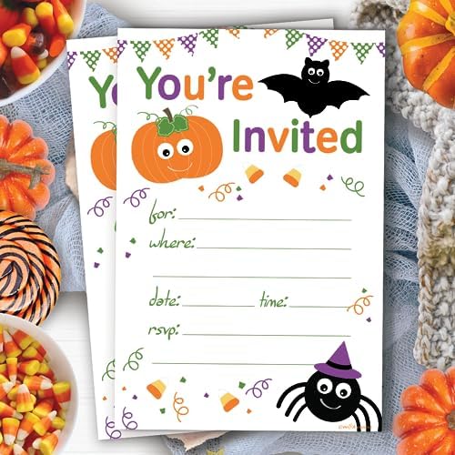 Halloween Child Party Invites 20 Count With Envelopes